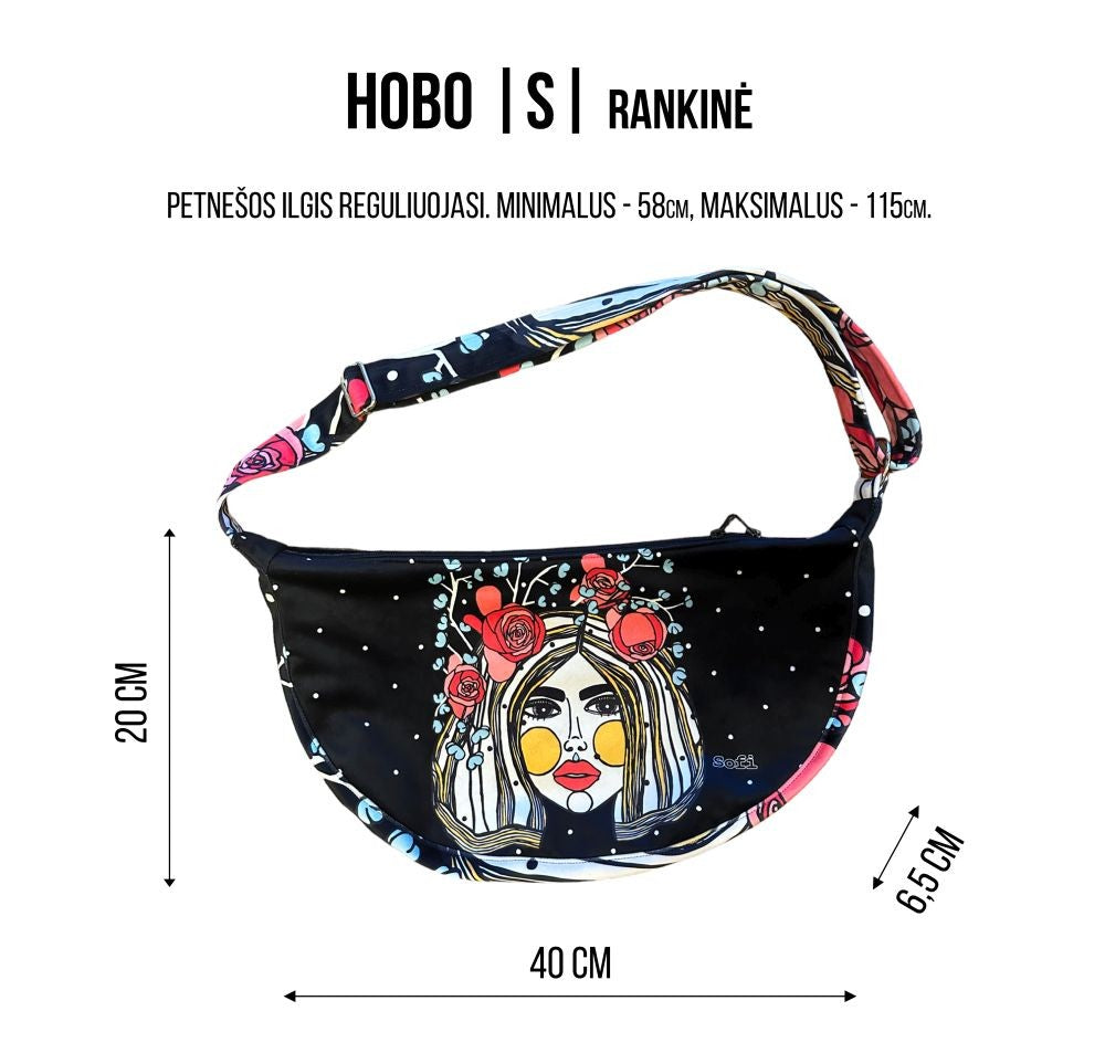 Hobo Bag Heart - White
